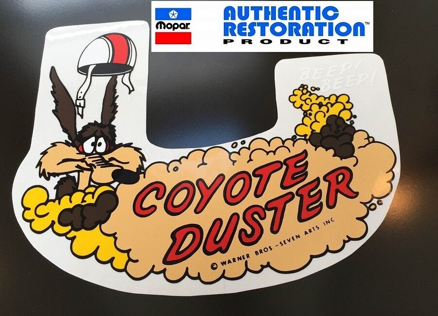 Fits1969-70 Plymouth Road Runner Coyote Duster Air Cleaner Decal 69 70 Mopar New