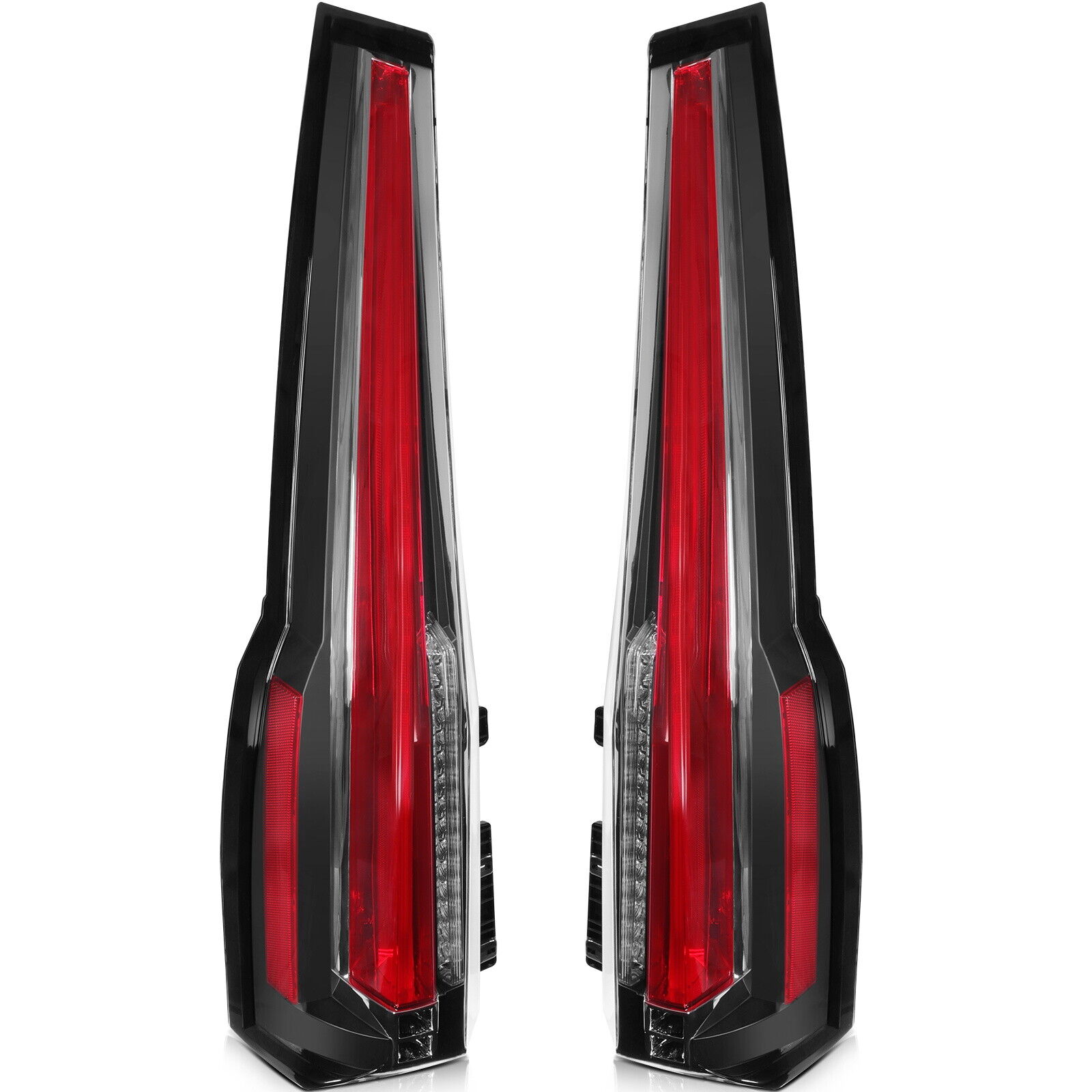 For GMC Yukon Yukon XL 2015-2020 Tail Lights LED Brake Turn Lamps Rear Pair Set