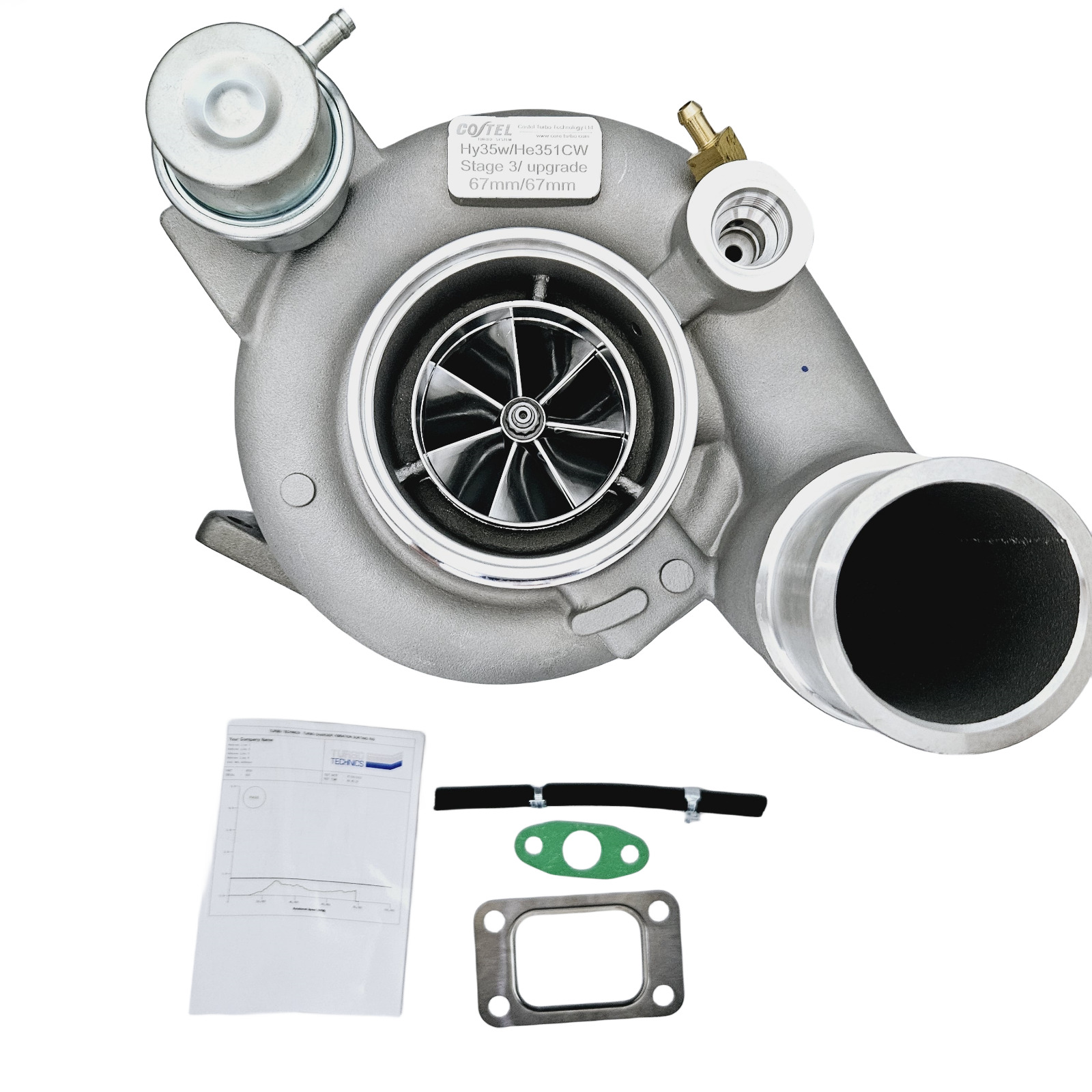 Stage 3 HE351CW Upgrade Turbo for 2004-2007 Dodge Ram 5.9L 67mm89mm wheel