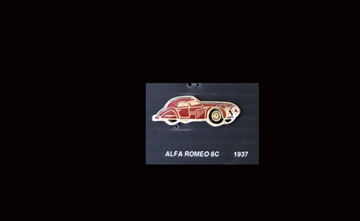 ALFA ROMEO 8C 8 C 1937 30's LAPEL JACKET PIN Badge Vintage CAR classic