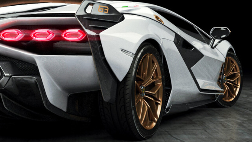 Lamborghini Race Car Hypercar w/Orig. Wheels Rims Custom Built1:18SCALE MODEL