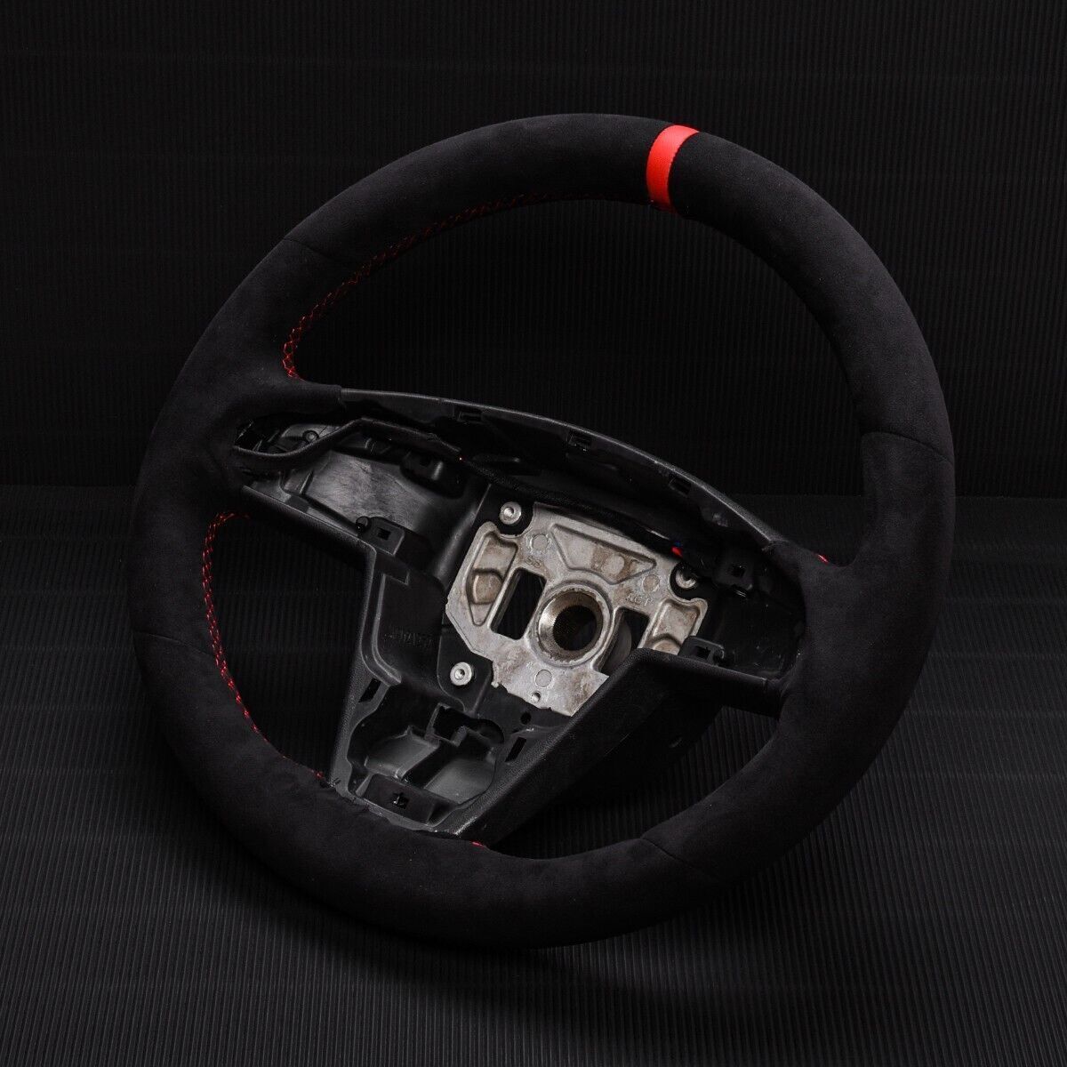 Real Alcantara W/heated Sport Steering Wheel for Tesla 2021-2023 Model S/X