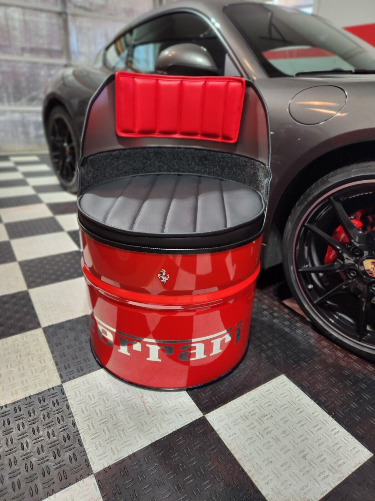 Ferrari Oil Drum Barrel Chair