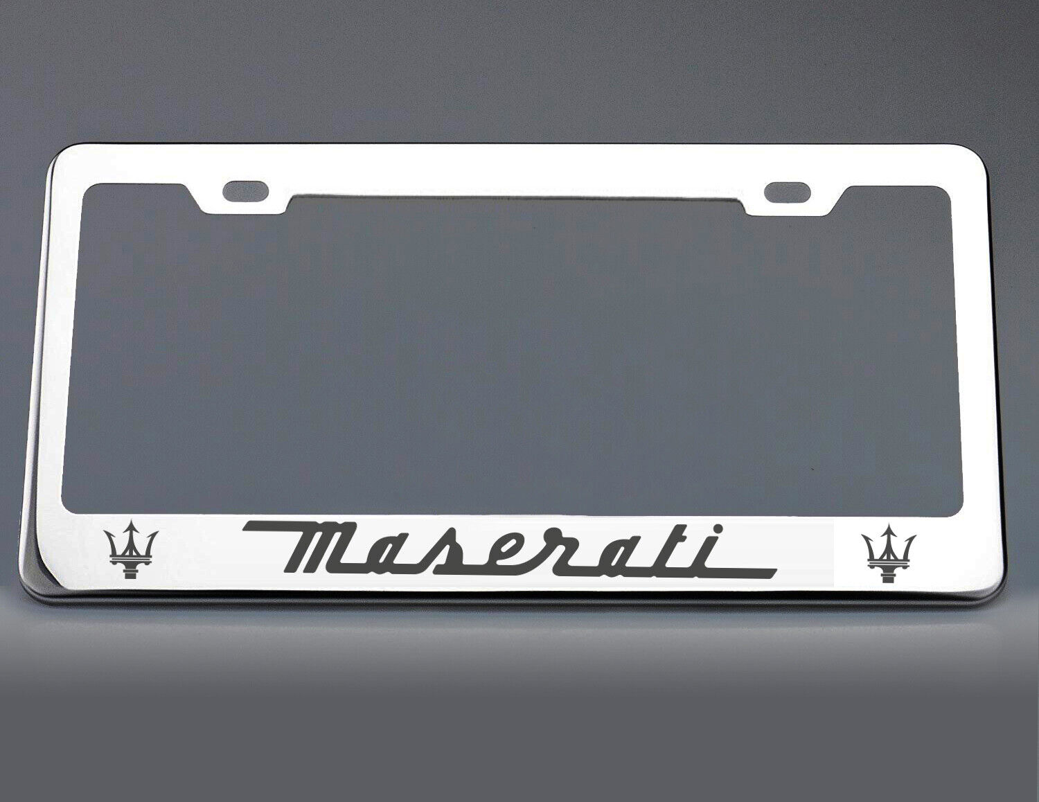Maserati License Plate Frame Stainless Steel with Laser Engraved