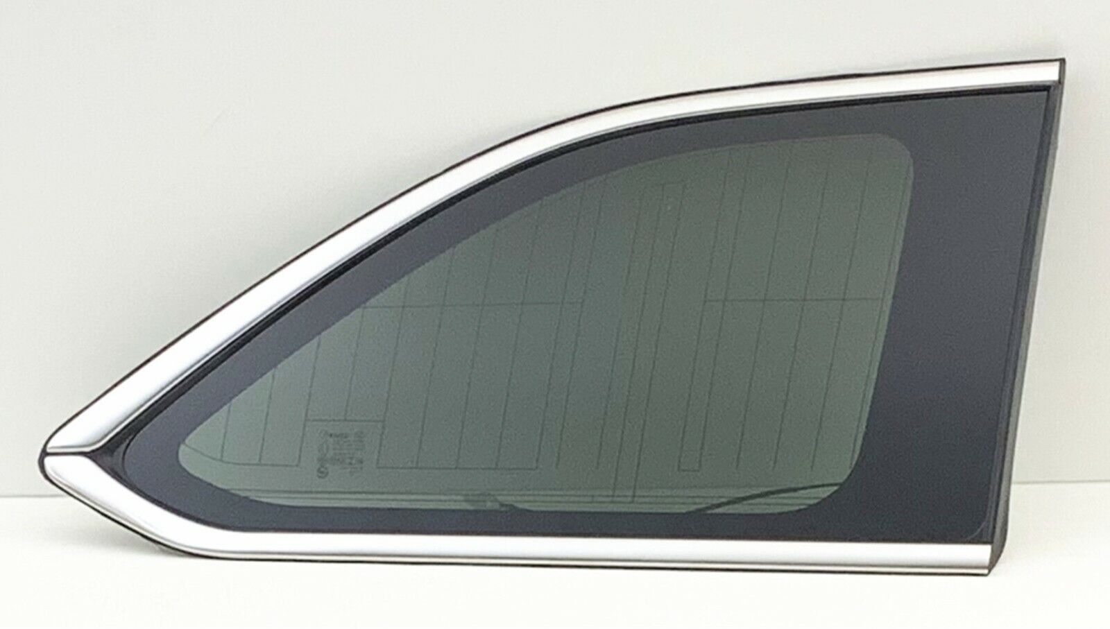 Fits 14-19 Toyota Highlander Passenger Right Side Quarter Window Glass Chrome