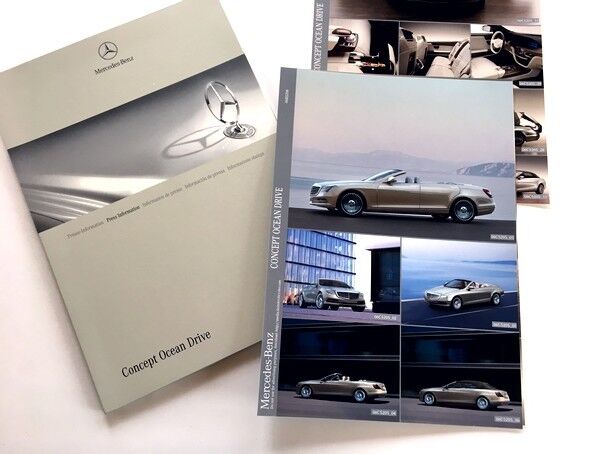 2007 Mercedes Benz Ocean Drive Concept Sales Brochure Press Kit S-Class S550
