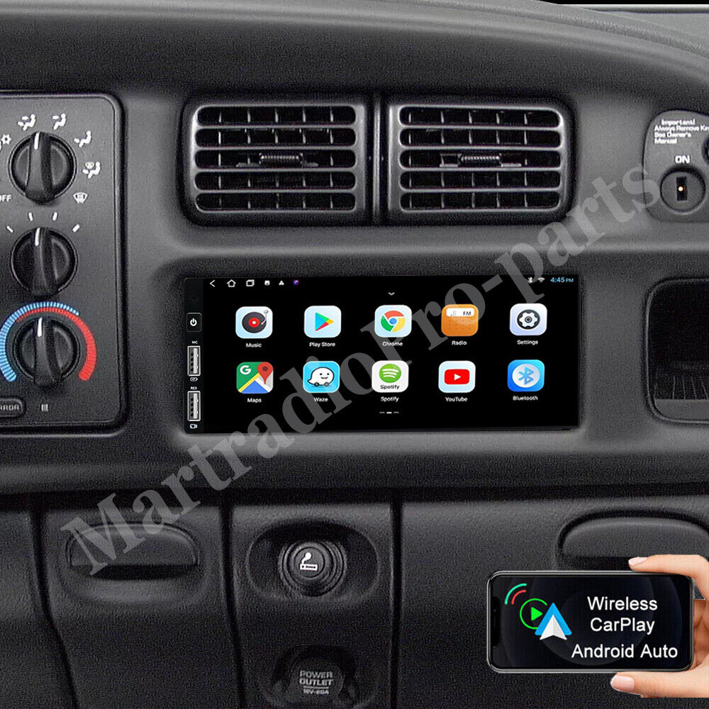 For 1994–2002 Dodge Ram 1500 2500 3500 Android 13 CarPlay Car Stereo Radio GPS