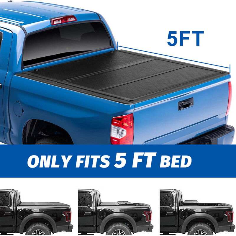 For 15-21 Colorado/Canyon 5ft Hard Bed Fiberglass Tri-Fold Tonneau Cover