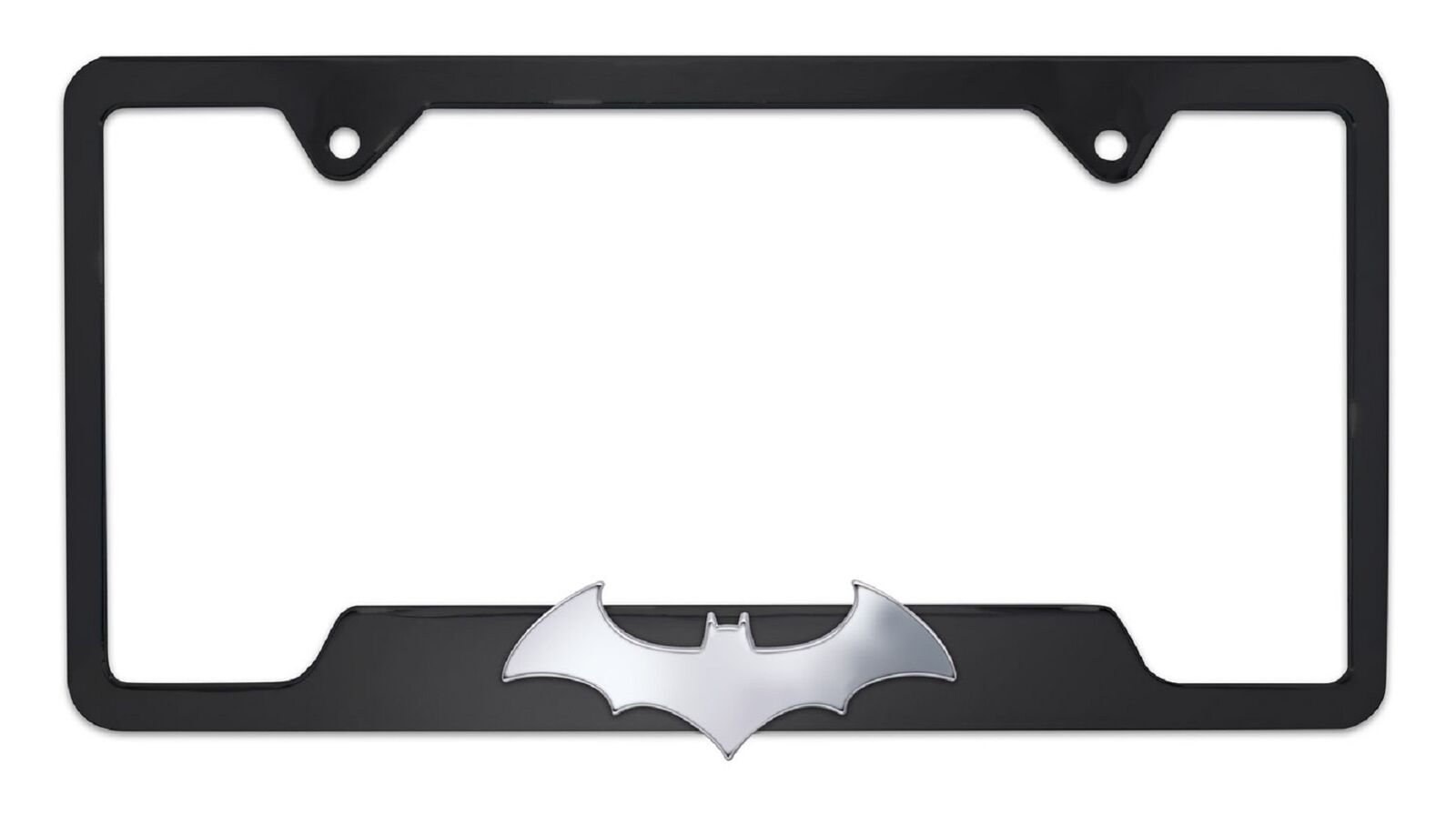 Batman Bat Black Open License Plate Frame