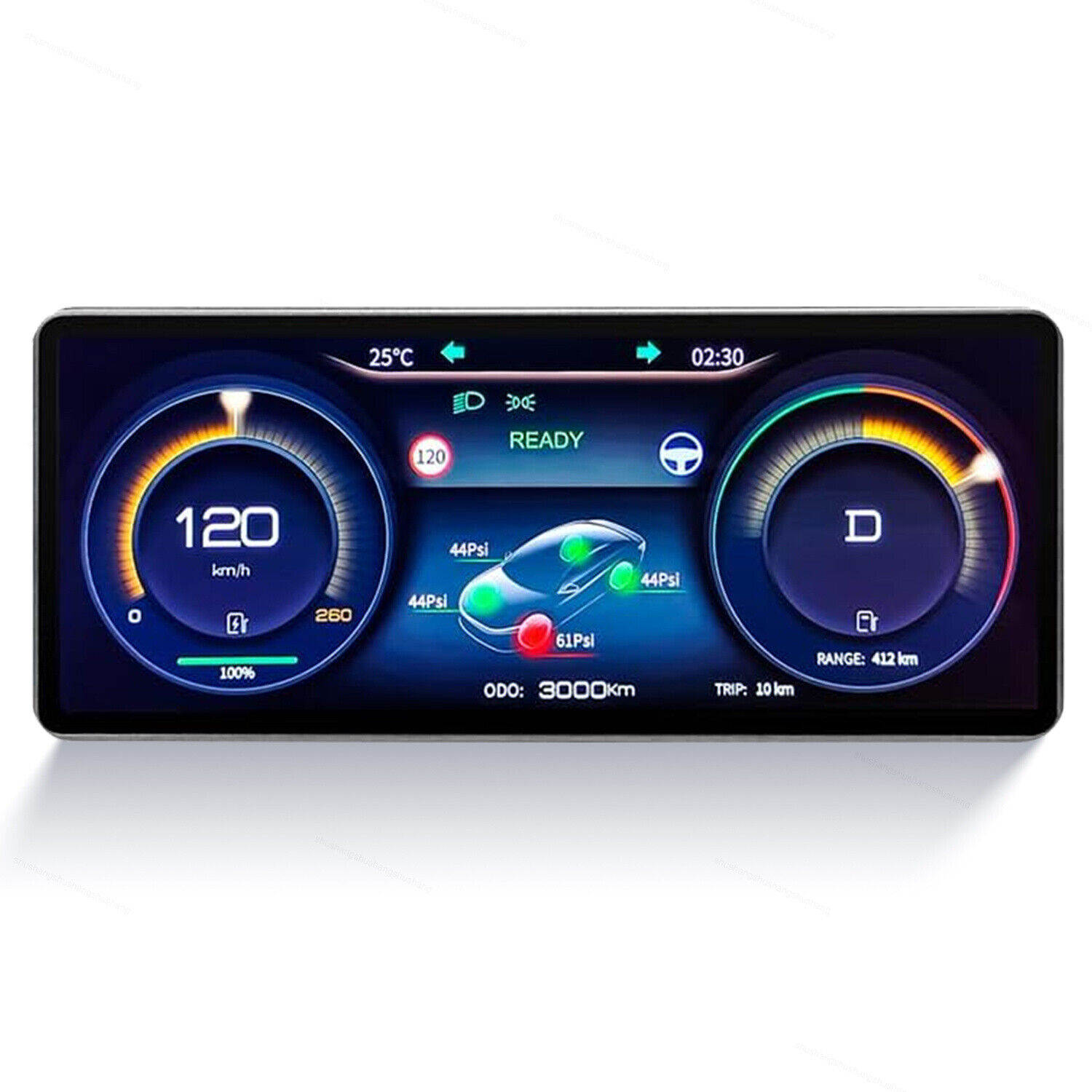 For 17-23 Tesla Model 3 & Y Tesla Head Up Display 9'' In HD Dashboard Screen