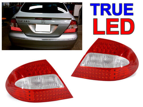 DEPO AMG Red/Clear LED Rear Tail Lights For 2003-09 Mercedes Benz W209 CLK Class
