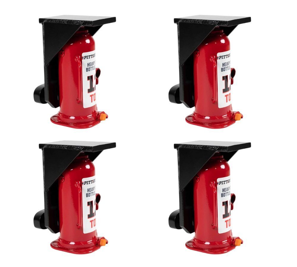 (4 Pack) Shipping Container, Jack Lug, Jack Leveling Attachment