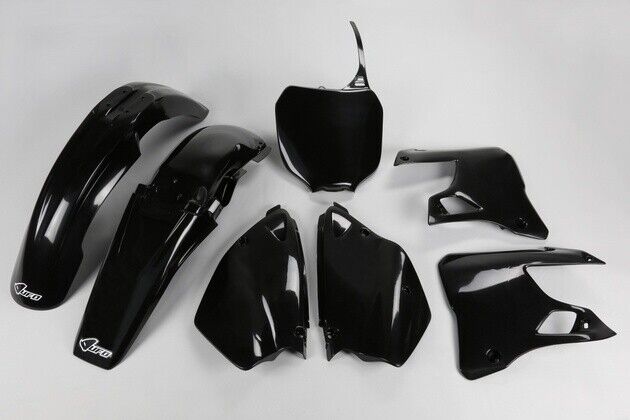 UFO Complete Plastics Kit Black for Yamaha YZ250 2-Stroke/YZ125 2000-2001