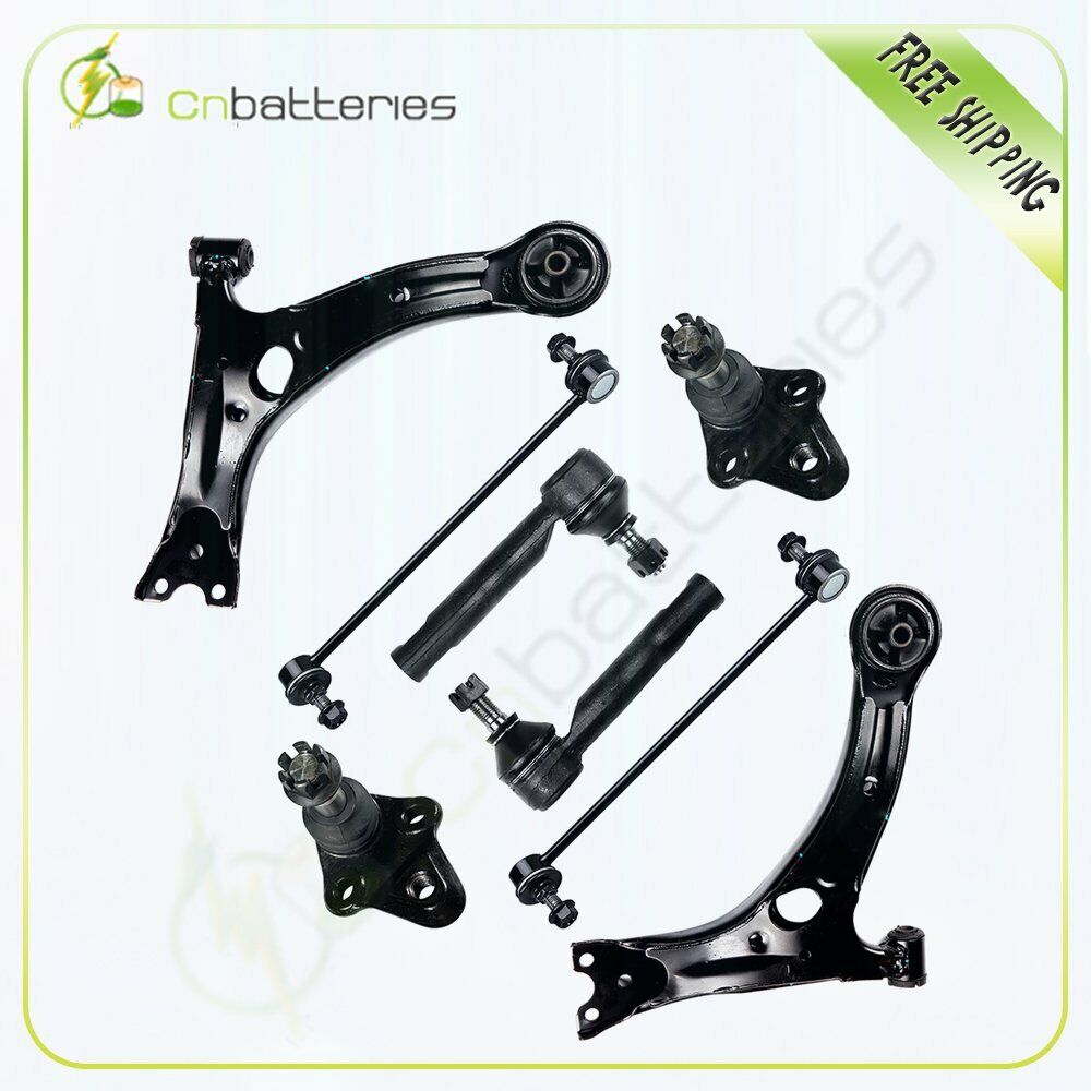 8pc Complete Front Suspension Kit for 2000-2005 Toyota Celica Lower Control Arms