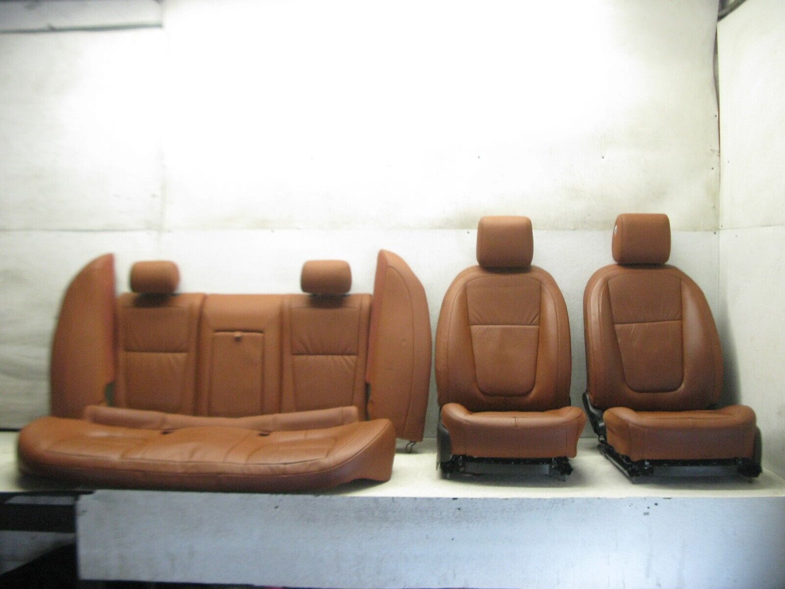 10-11 JAGUAR XF SEDAN LEATHER SEAT SET FRONT REAR RIGHT LEFT OEM 020123