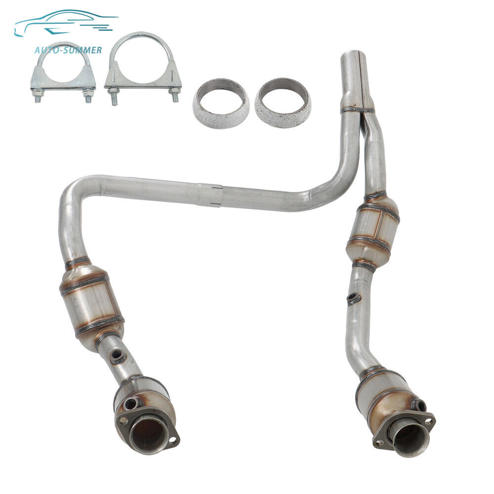 Front Y Pipe Catalytic Converter Direct Fit For 2007-2009 Jeep Wrangler JK 3.8L