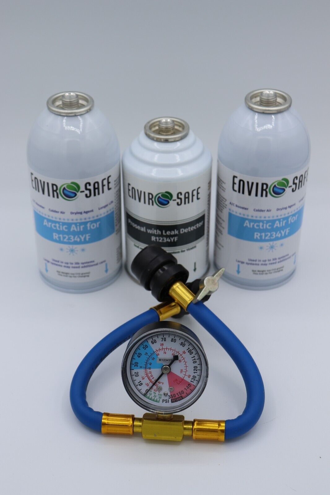 Envirosafe Arctic Air for R-1234yf with Proseal, Leak Detector, R1234 and Gauge
