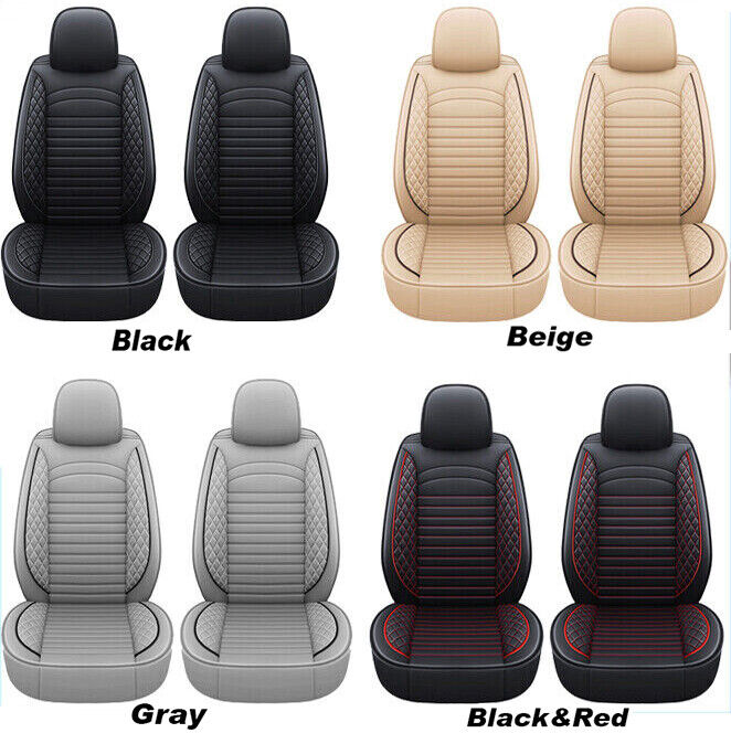 For Chevrolet Silverado GMC 1500 2500HD 3500HD Leather Car Seat Cover 2/5-Seats